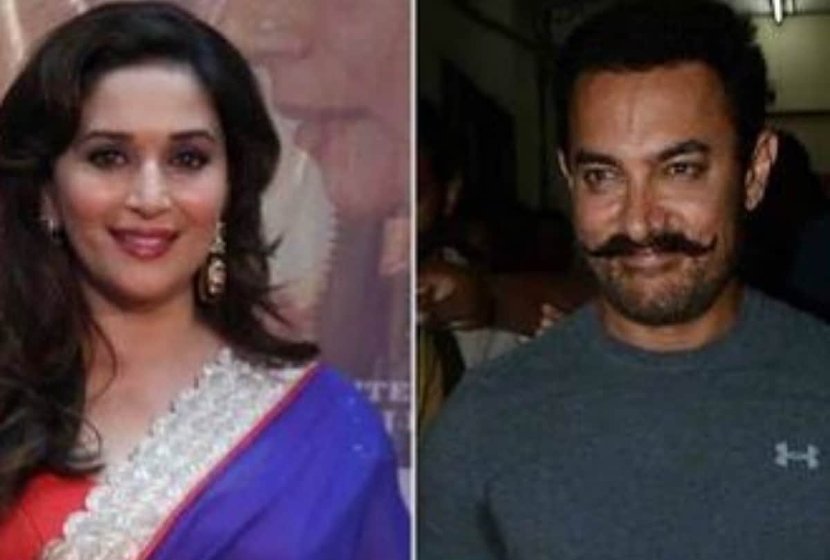 aamir khan spat on madhuri dixit on the film dil's set, she ran with hockey stick behind him
