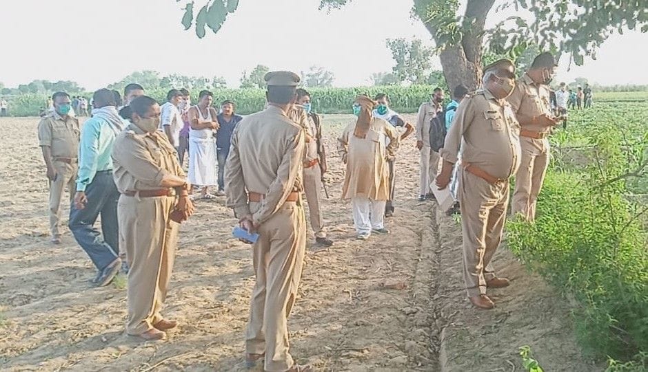 Dead body of a young man found hanging on a tree in a millet field