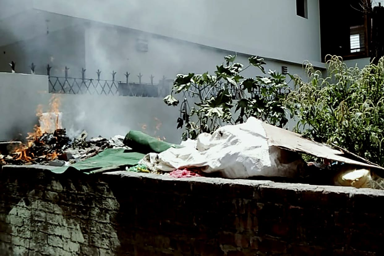 vacant plots uses as dustbin in ponta sahib
