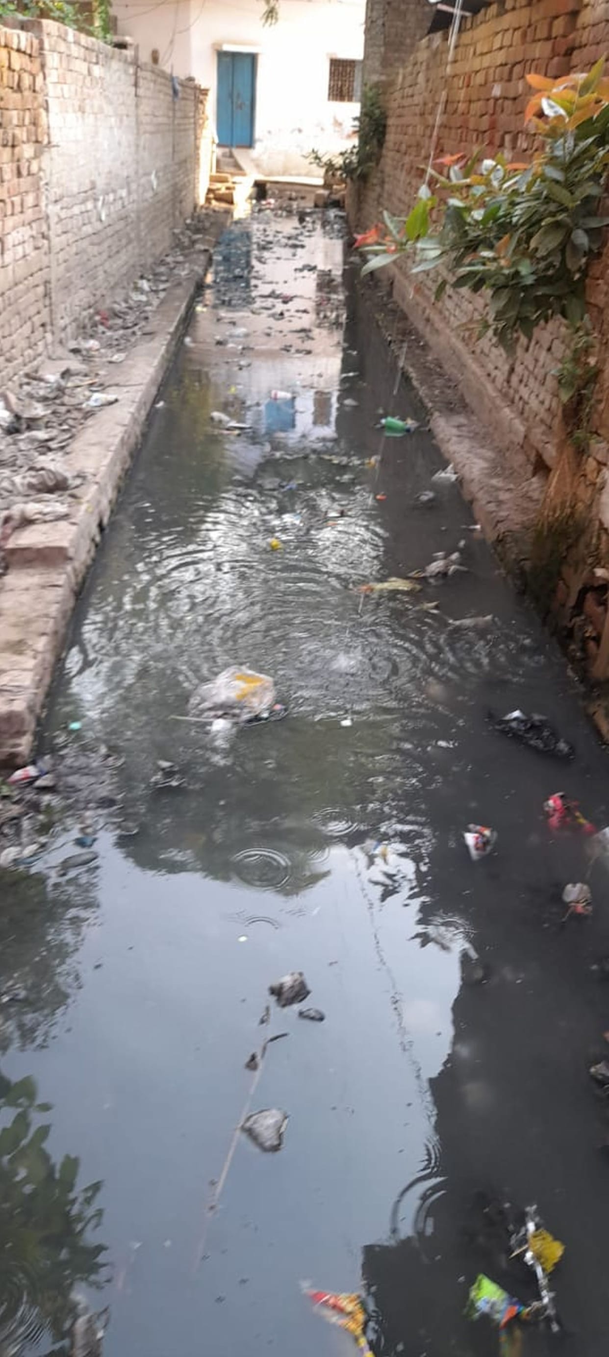 Drain filled with dirt, fake disposal of complaint