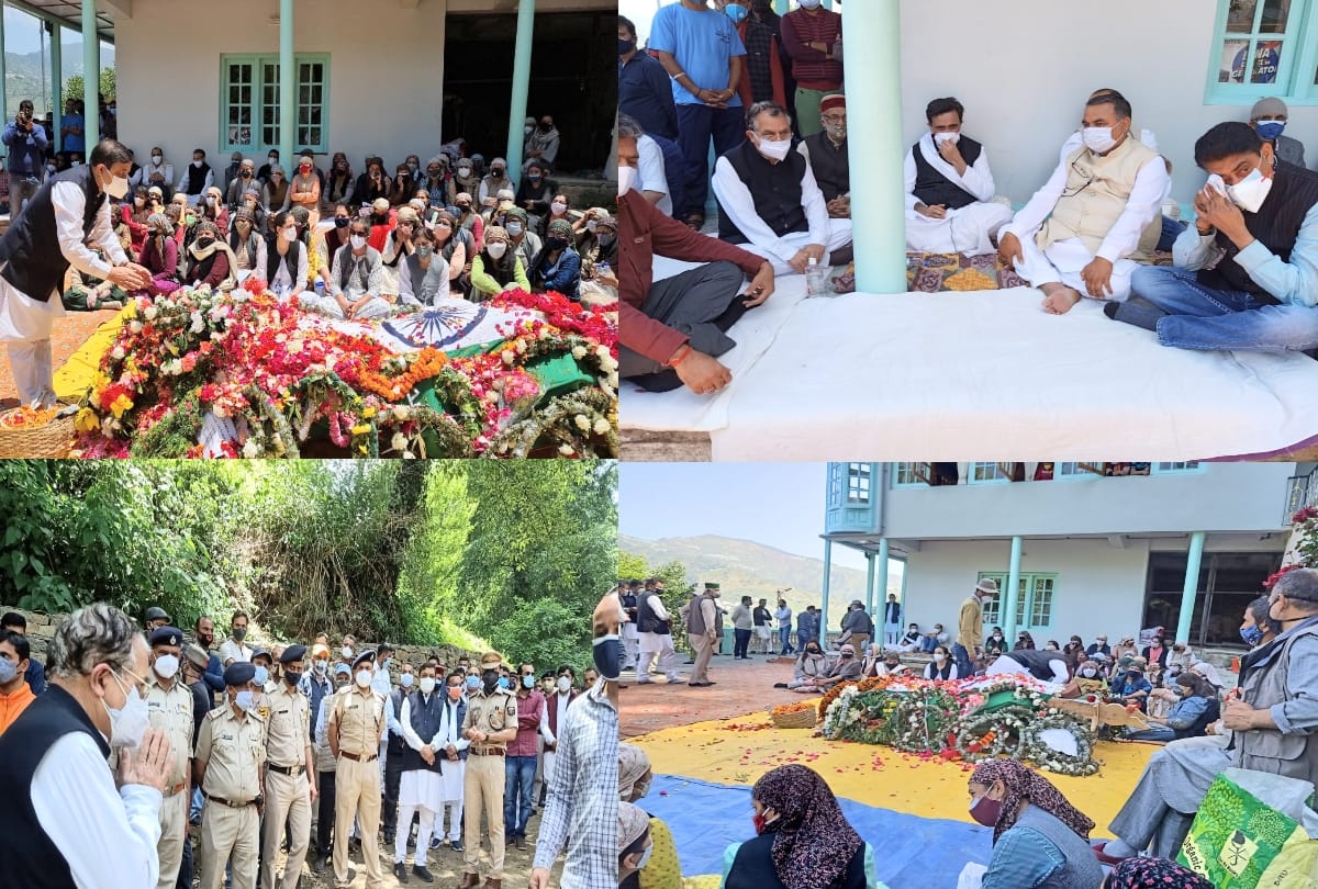 Former horticulture minister Narender Bragta's Funeral Held With State Honours At kotkhai shimla