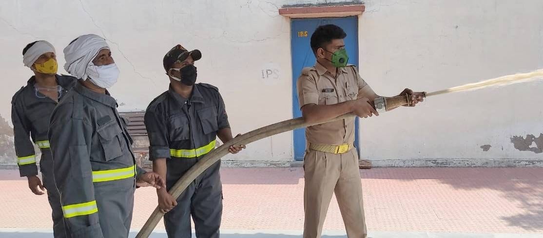Fire Brigade launched sanitization campaign