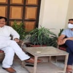 जयंत चौधरी के साथ मोहम्मद इस्लाम।