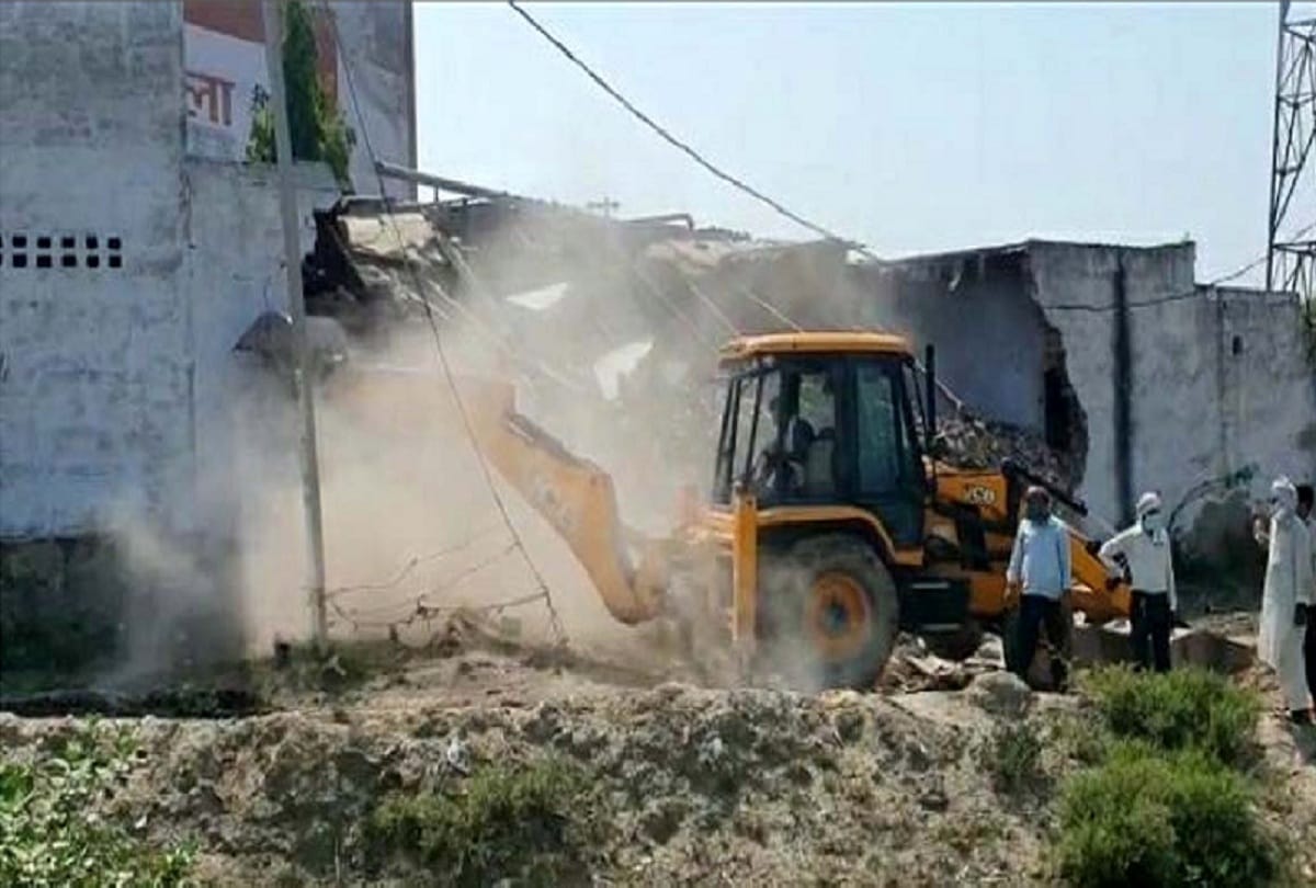 aligarh liquor case Land mafia Anil Chaudhary cold storage dropped from JCB