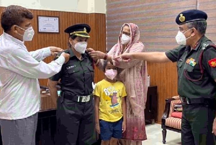 Nisha Sheoran from Charkhi Dadri became captain in army