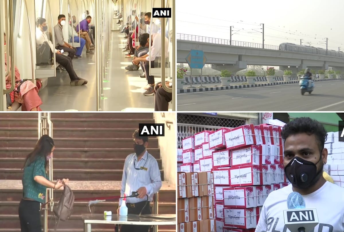 delhi unlock metro resume market mall open offices open see delhi in photos