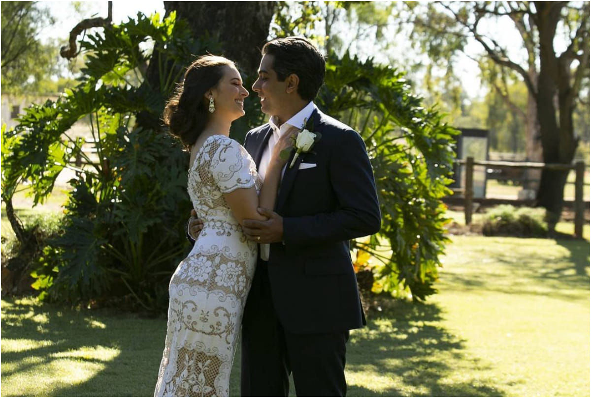 evelyn sharma became christian brides in intimate wedding ceremony with long time boyfriend tushaan bhindi