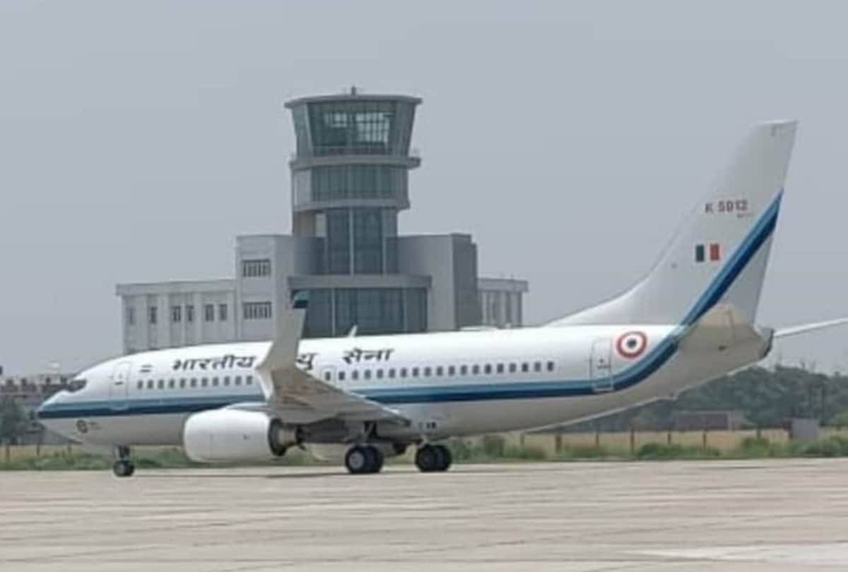 Boeing of Indian Air Force landed at Kushinagar International Airport