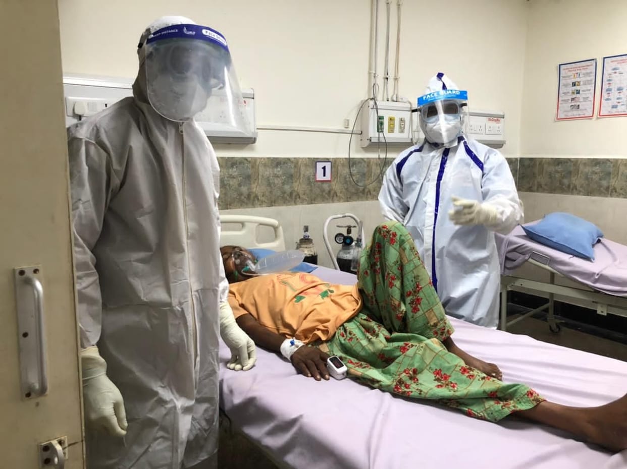 Corona and black fungus to female dialysis patient  in Ambala