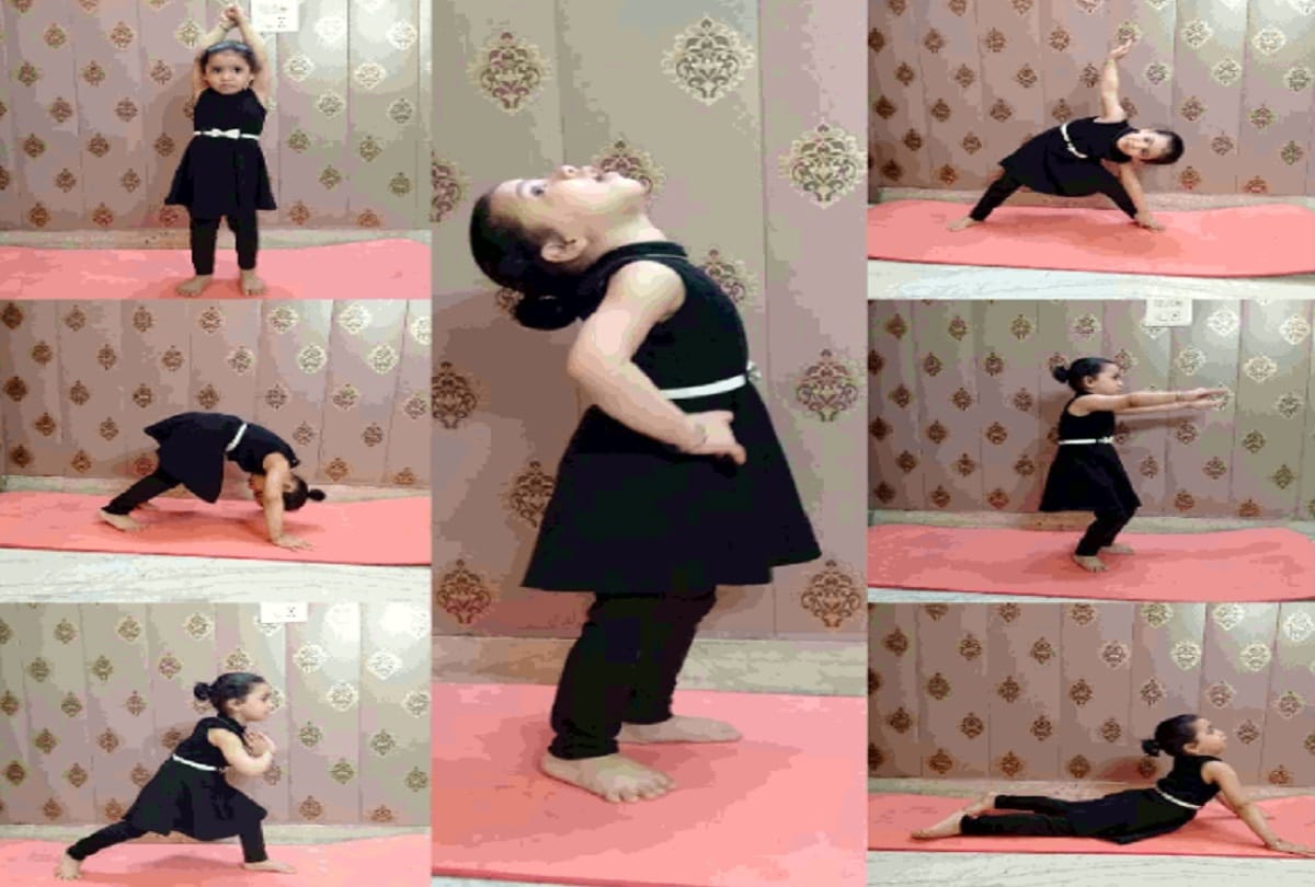 vanya sharma made india book of records in yoga in just age of three years