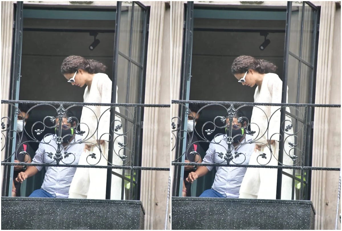 Kangana Ranaut is a vision in white as she gets snapped at her office