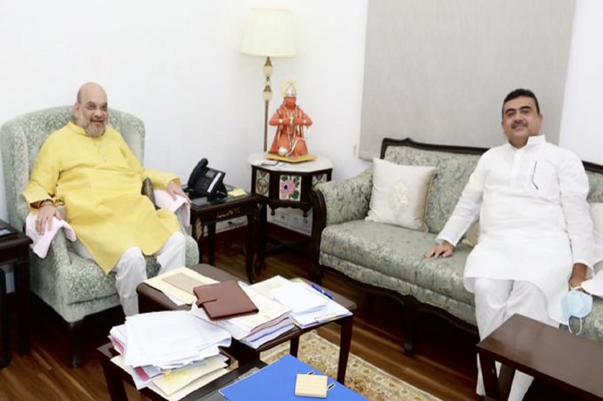 BJP leader Suvendu Adhikari meet Union Home Minister Amit Shah in delhi
