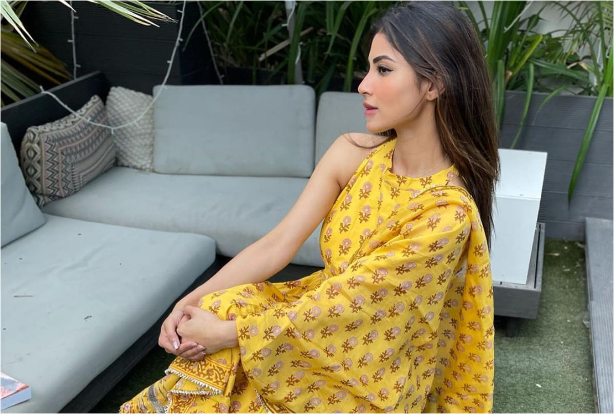 new bride take inspiration from mouni roy orange anarkali kurta with palazzo