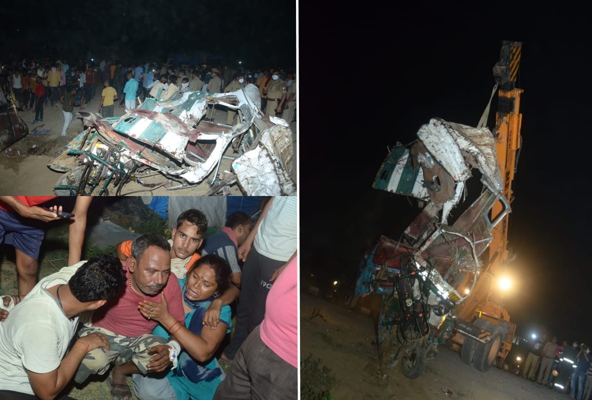 Bus Accident: 18 died in tempo and bus collision, news update