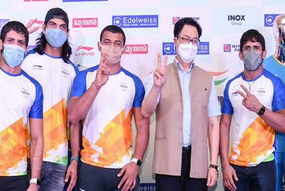 Tokyo Olympics: kiren rijiju says No branded apparel, only India will be written on kits of our athletes