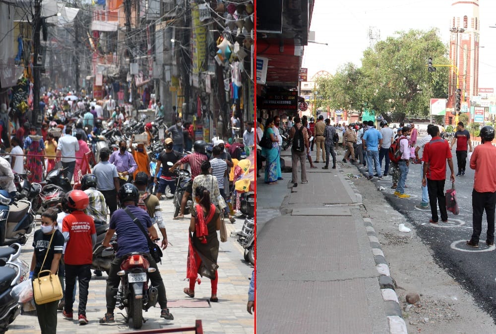 Covid Curfew in Uttarakhand: All Market open today after 42 Days Long line in wine shop photos