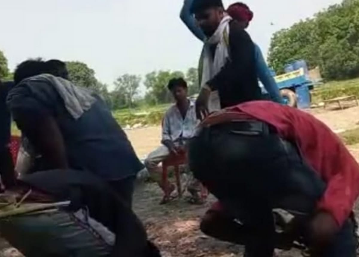 Taliban punishment: Three youths including two Dalits were beaten up with bamboo sticks by making cock, video viral