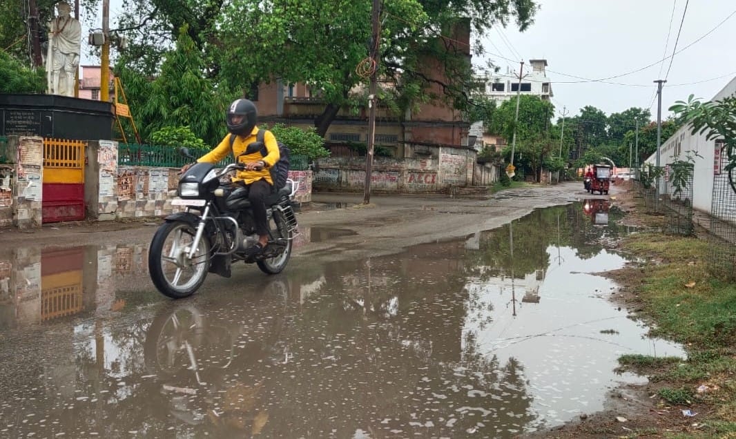 Monsoon knocked, water logging due to rain