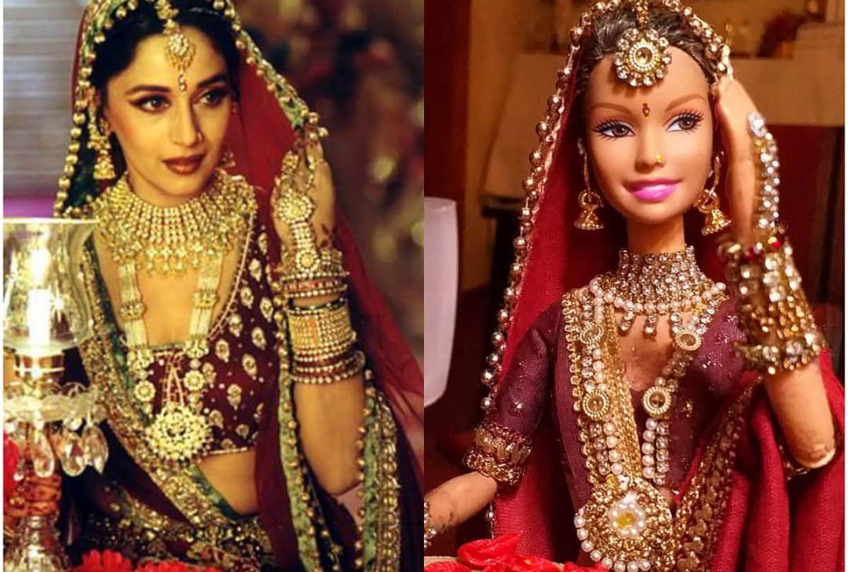 Artist Made Beautiful Dolls Inspired From Rubina Dilaik Nora Fatehi Madhuri Dixit Aishwarya Rai Looks