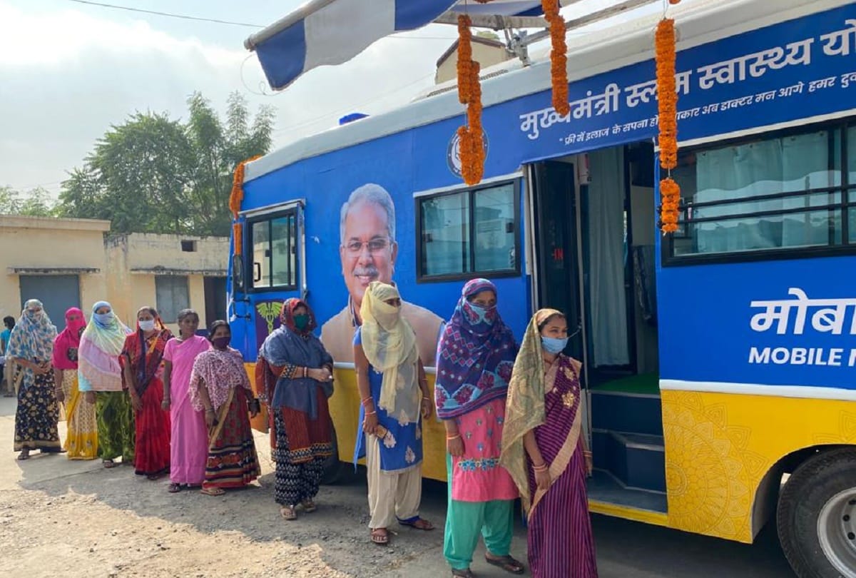 Chhattisgarh: Mobile medical units of the Chief Ministers Slum Health Scheme came in handy during the Corona
