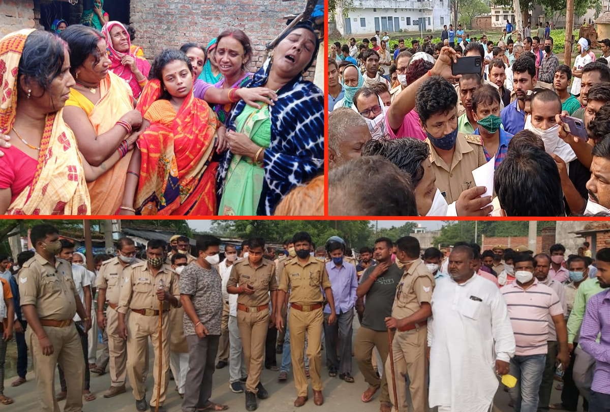 Lineman died after struck by lightning Angry people blocked road at kushinagar