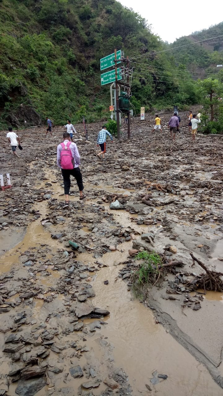 pre monsoon rain in uttarakhand : landslide in dehradun maldevta watch in photos