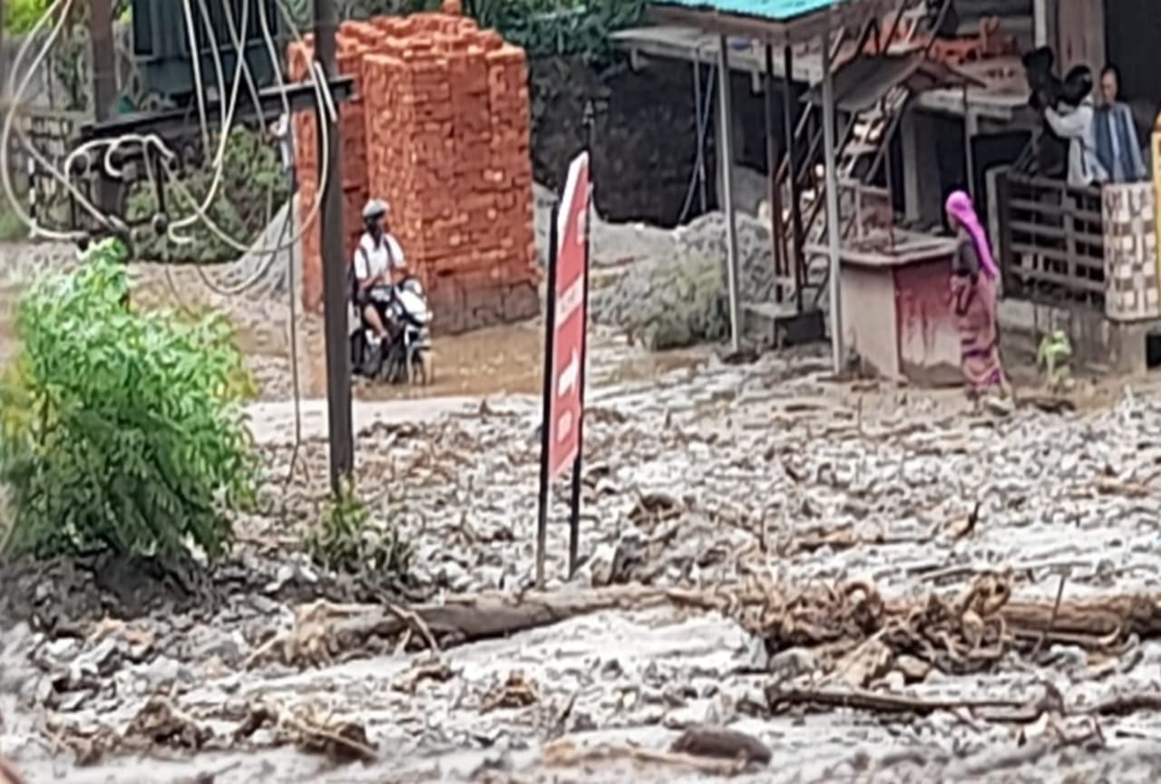 pre monsoon rain in uttarakhand : landslide in dehradun maldevta watch in photos