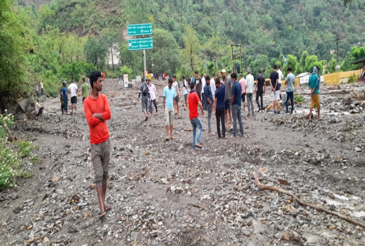 pre monsoon rain in uttarakhand : landslide in dehradun maldevta watch in photos