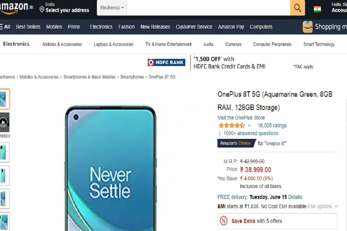 OnePlus 8T Price cut in India Now Starts at Rs 38999 this Price Cut Making It Cheaper Than OnePlus 9R