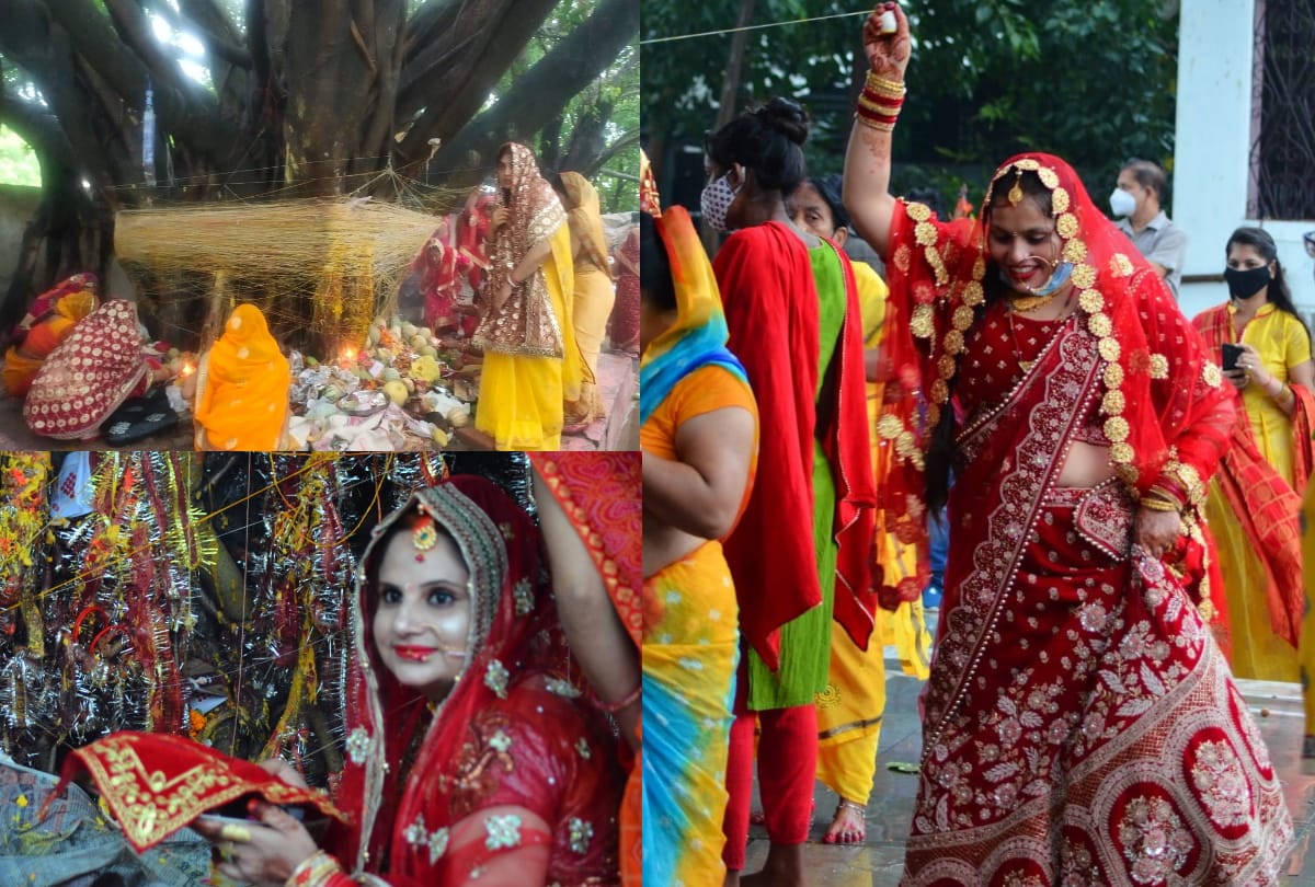 Women did Vat prayer for the long life of their husband.