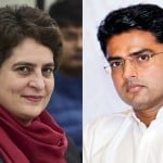 प्रियंका गांधी और सचिन पायलट (फाइल फोटो))