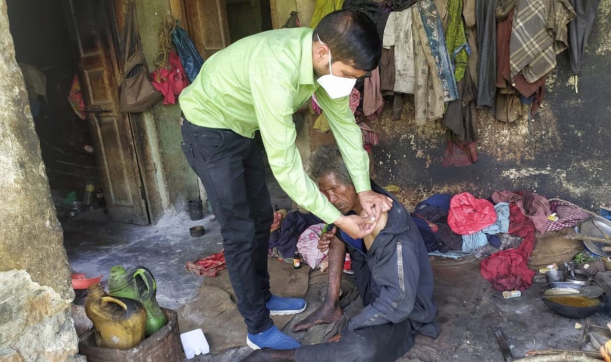 Covid Vaccination in ST Vanraji Village