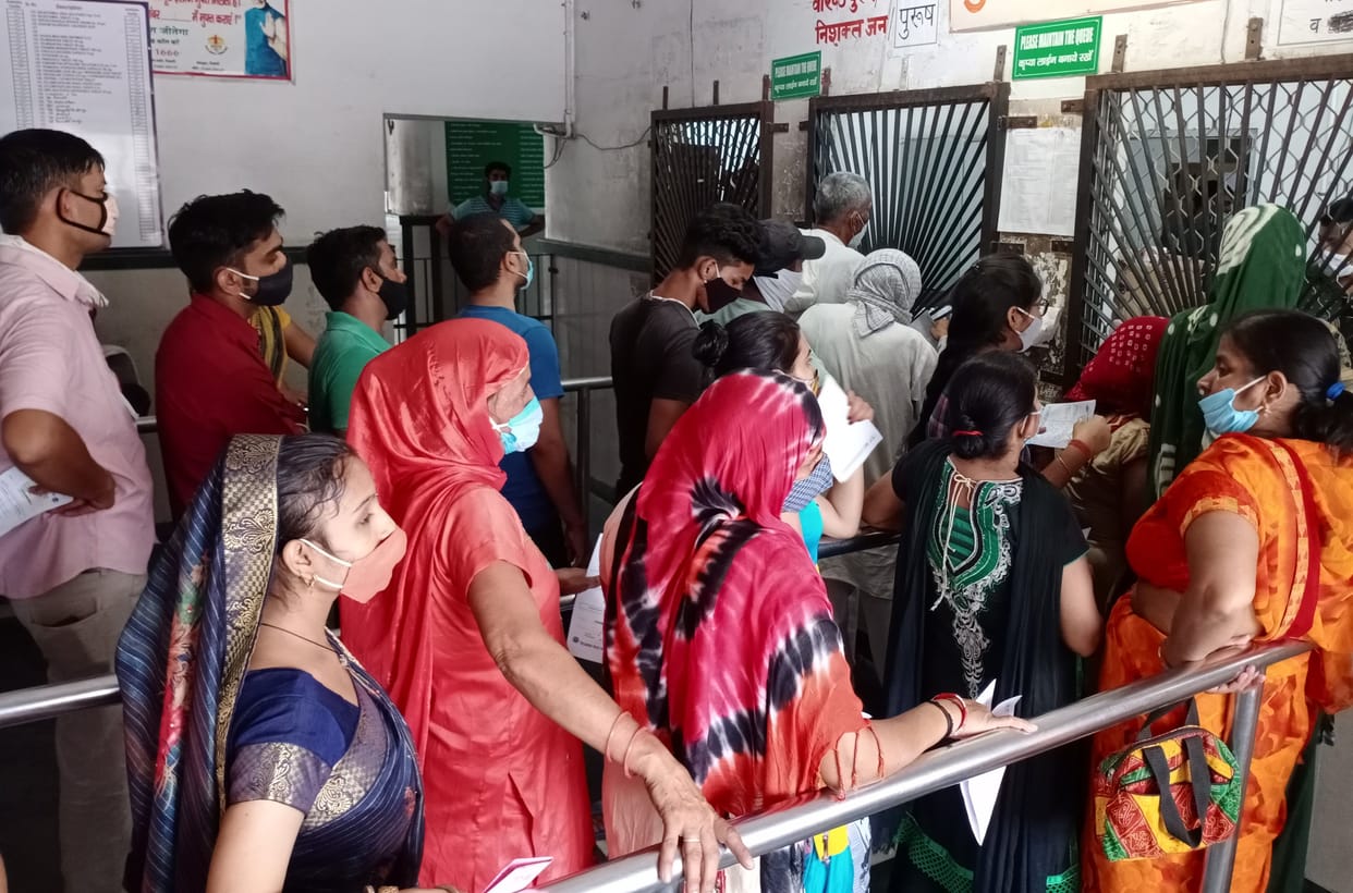 civil hospital, opd, 800 patient reached