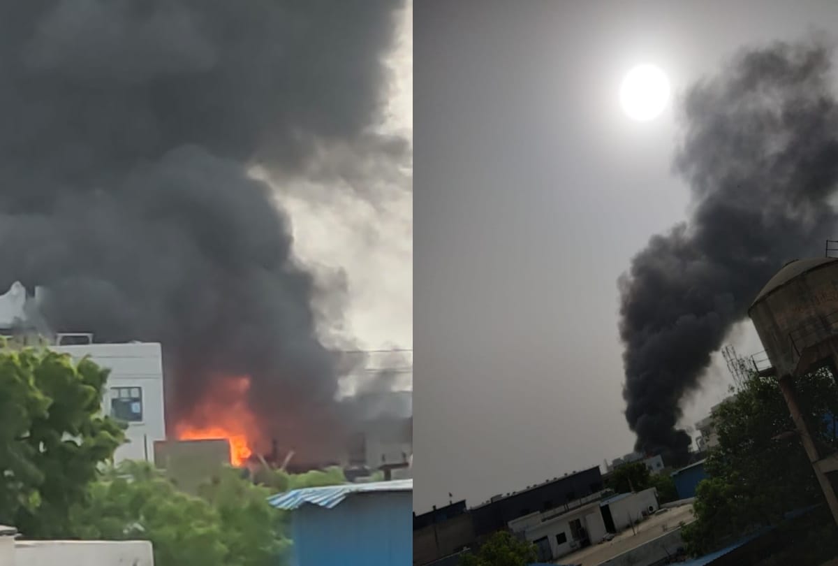 Ghaziabad paint factory fire fire brigade personnel swiftness stop fire in initial stage else many factories had catch fire