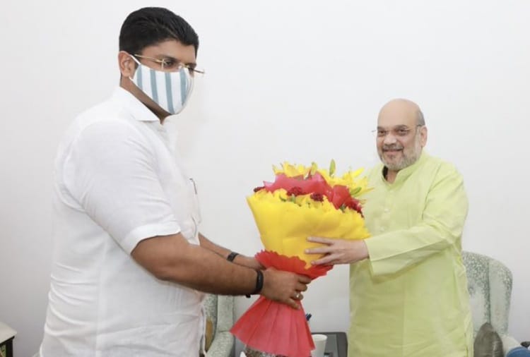 Haryana Deputy Chief Minister Dushyant Chautala met Union Home Minister Amit Shah 