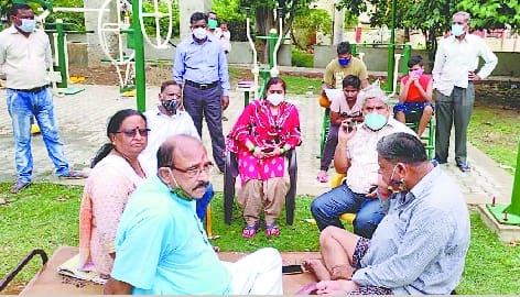 Councilors sitting on dharna against their own government then got water