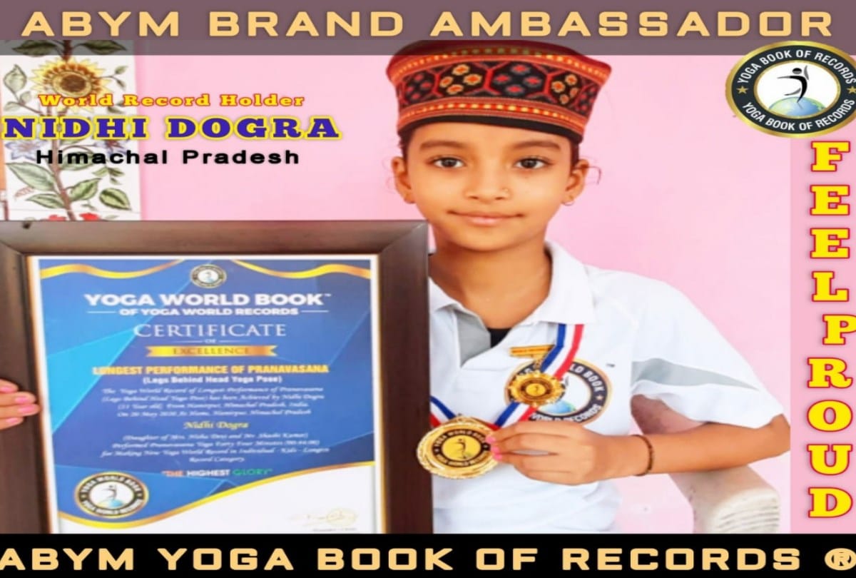 Nidhi Dogra Yoga brand ambassador of himachal pradesh