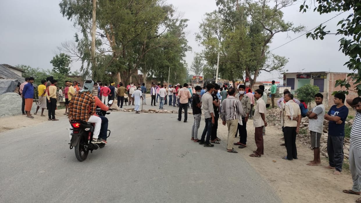 speed havoc in mirzapur Youth dies in road accident two days after marriage One died after being hit by a dumper