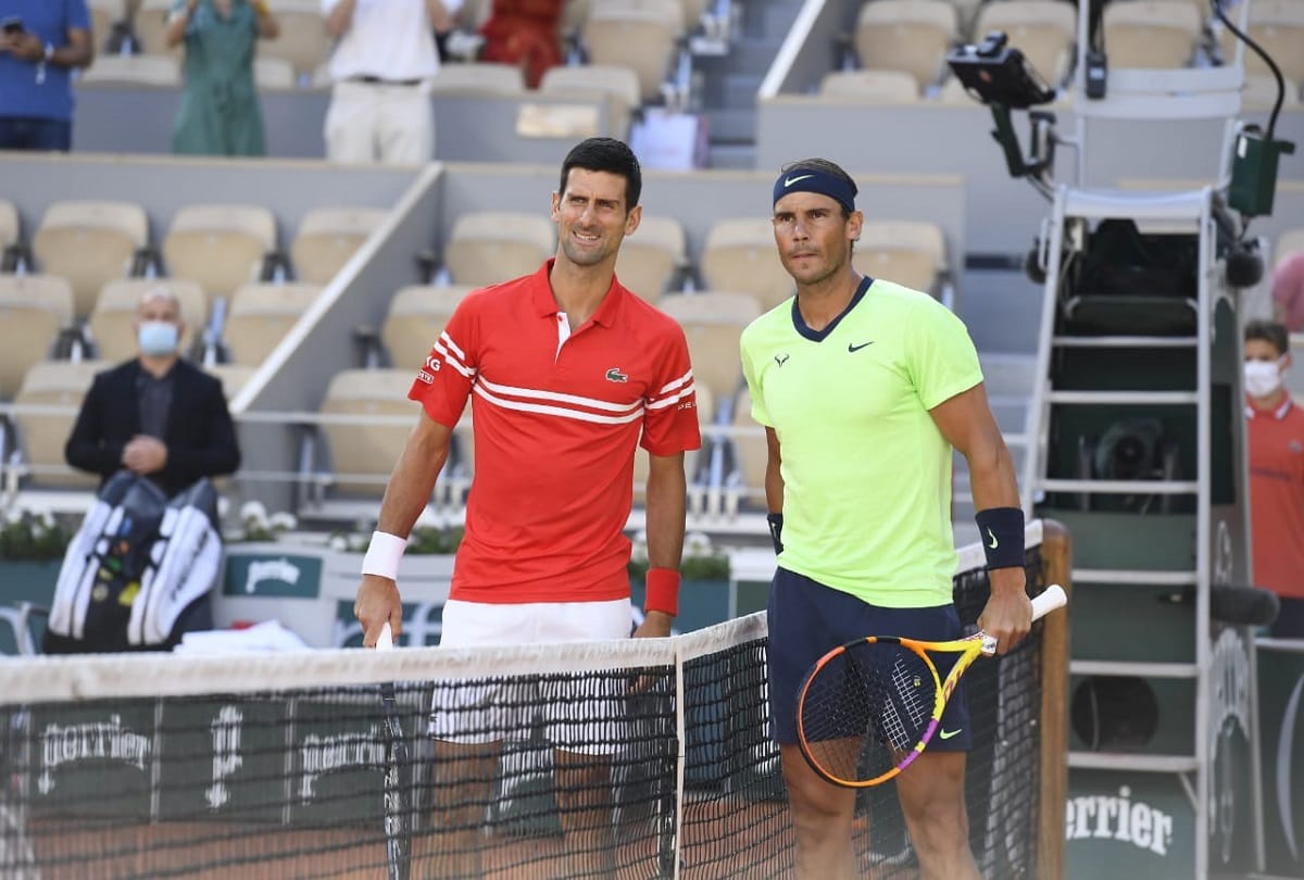 Indian Cricket Stars washington sundar Dinesh Karthik and wasim jaffer Left Spellbound By Epic Novak Djokovic Rafael Nadal French Open match