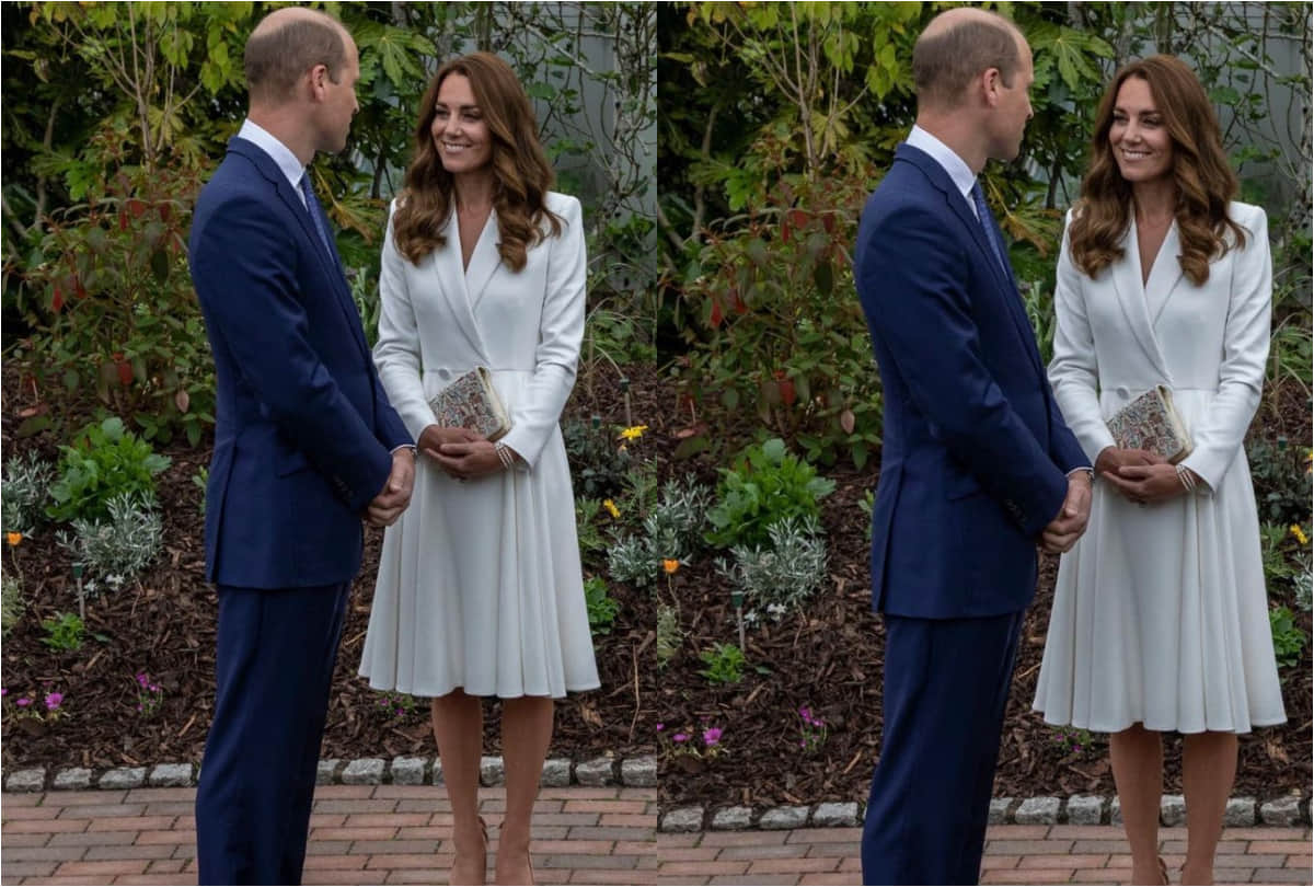 kate middleton dazzles in ivory blazer dress in g7 reception