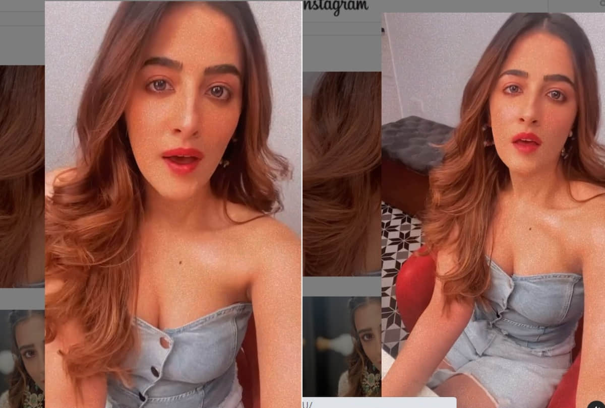 nupur sanon wear denim off shoulder top in her latest video