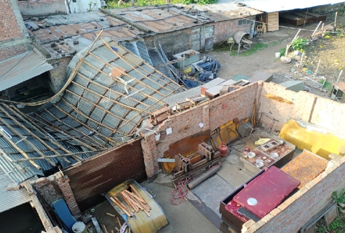 himachal weather update: pre monsoon rain and storm damaged apple, more than 100 houses and cowshed roofs blown off