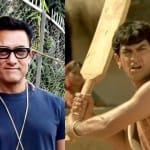 आमिर खान और फिल्म लगान का दृश्य