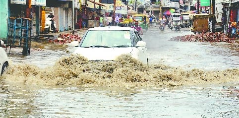 Sanjaynagar became a pond even after spending six crores