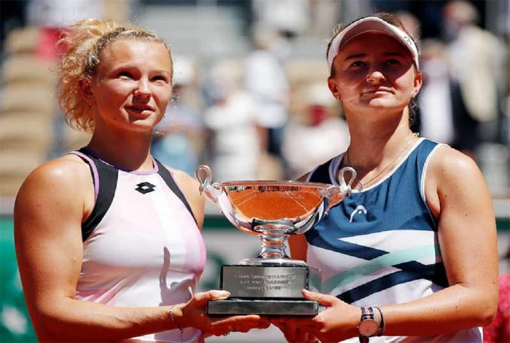 Czech Barbora Krejcikova adds womens doubles to singles title at roland garros