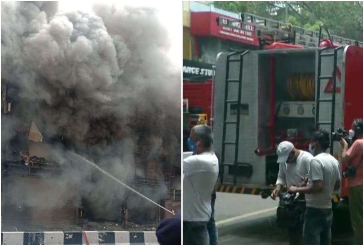 Lajpatnagar fire accident update case registered in section 285 investigation going on
