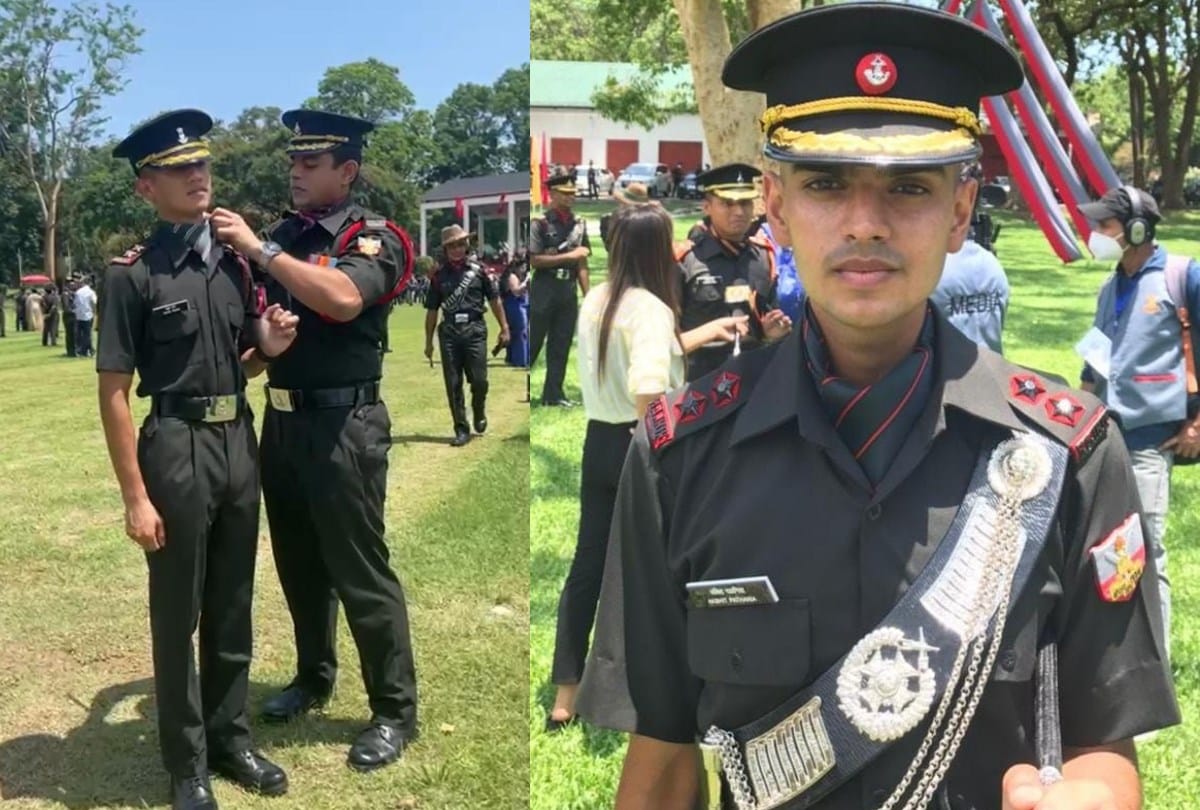 Officers from Himachal Pradesh in indian military academy passing out parade 2021