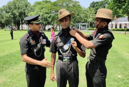 Officers from Himachal Pradesh in indian military academy passing out parade 2021