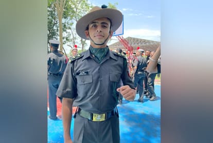 Officers from Himachal Pradesh in indian military academy passing out parade 2021