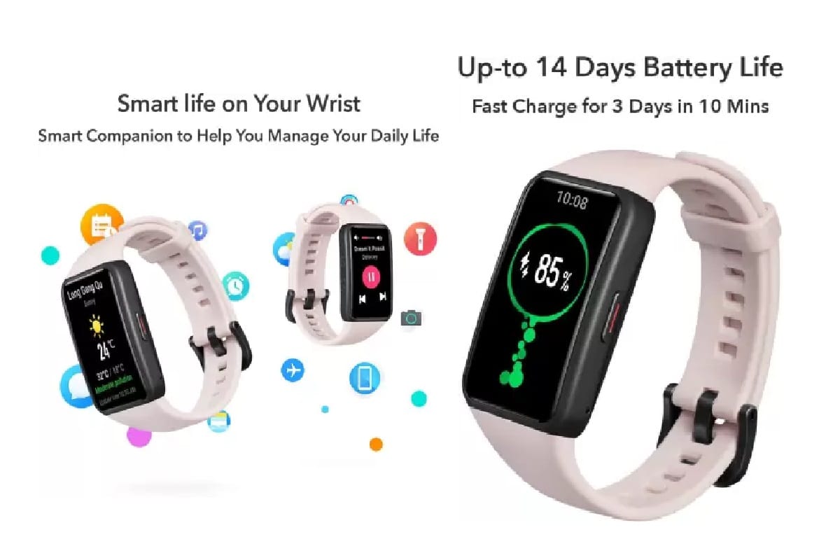 Honor Band 6 fitness band sale starts from flipkart With AMOLED Display and 10 Professional Workout Modes